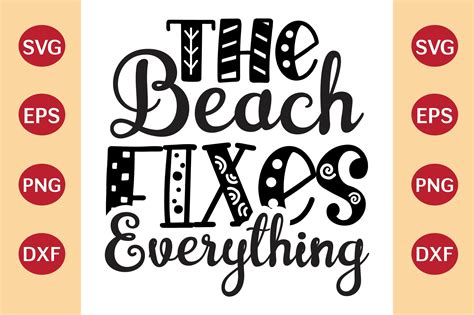 Beach Svg Design The Beach Fixes Every Graphic By Crafted Wonders