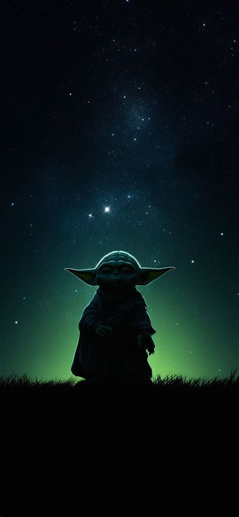 Star Wars Yoda & Night Stars Wallpapers - Aesthetic Yoda Wallpaper