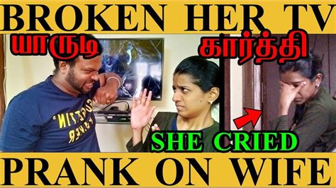 Broken Tv Prank On Wife Shree Cried Prank Went Wrong 90s Couple Youtube