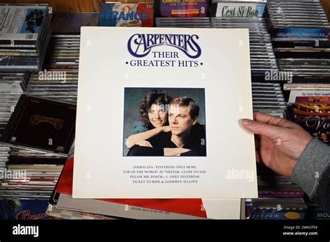 Lp Compilation Album Carpenters Their Greatest Hits Stock Photo Alamy