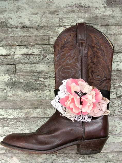 Cowgirl Boot Accessories Cowboy Boot Bling Rose Embellished