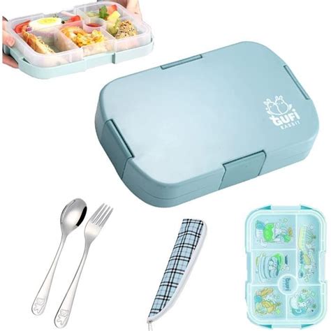 Lunch Box Enfant Bento Box 920ML Avec 6 Compartiments Boite A Gouter