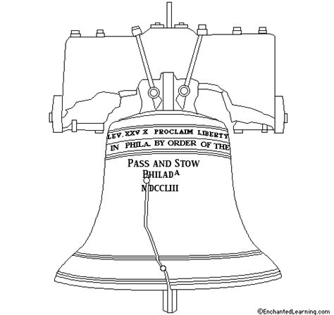 Liberty Bell Coloring Printout