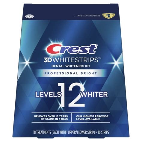 Crest D Whitestrips Professional Bright Levels Whiter