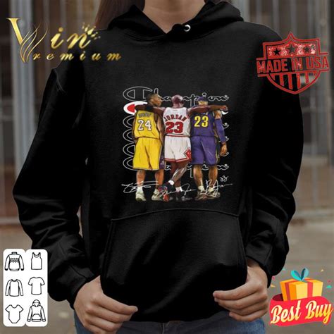 Rip Kobe Bryant Champion Michael Jordan Lebron James Signatures Shirt