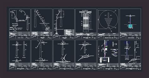 Armado Estructural Baja Y Media Tension En DWG 407 56 KB Librería CAD