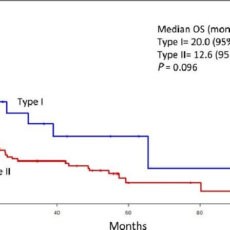 Kaplan Meier Curve Depicting The Overall Survival Of Type I N 30