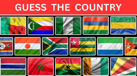 Guess And Learn All 45 Flags Of Africa Flag Quiz Guess The Flag