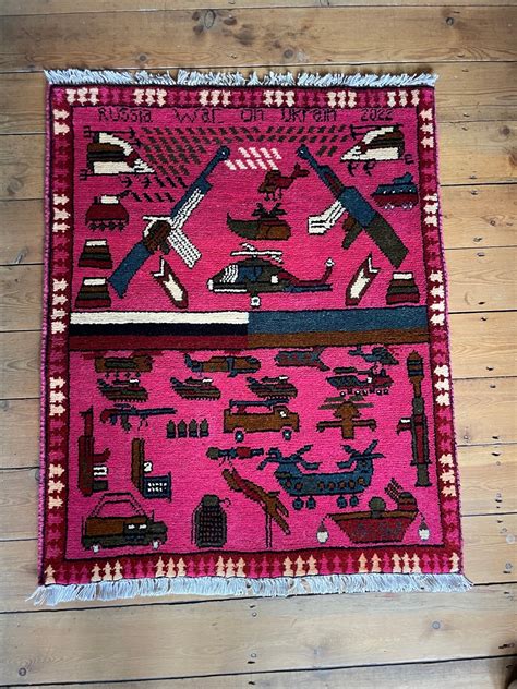 705 Beautifully Made Genuine Afghan War Rug 80x63cm Etsy