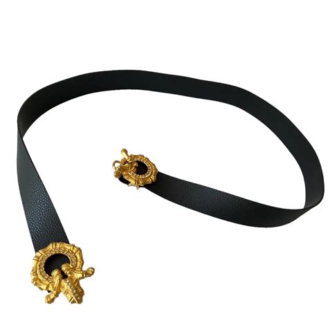 Mimi Di Vintage Signed Gold Fab Kissing Snails Belt For Sale At