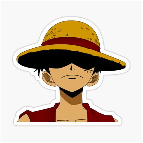 One Piece Luffy Sticker For Sale By Plutos Tree Redbubble