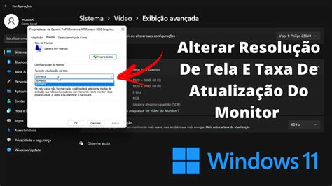 Como Alterar Resolução De Tela E Taxa De Atualização Do Monitor No Novo