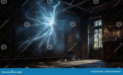 Disintegration Destruction Of A Ball Lightning In A Living Room