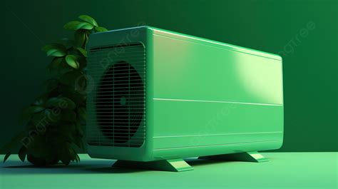 3d Rendered Air Conditioner Illustration On Green Background Ventilation Air Conditioners Air