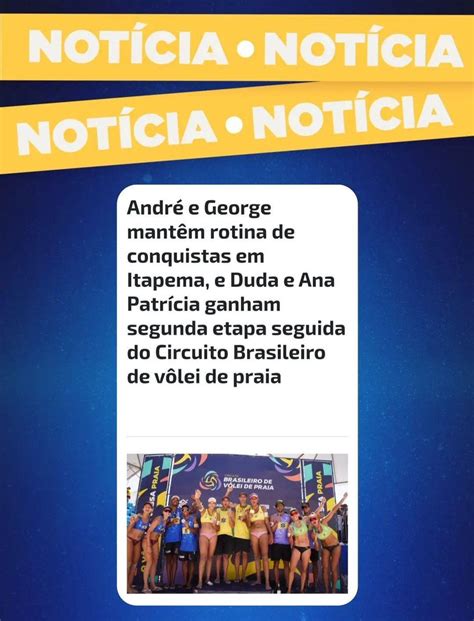 CBV on Twitter André e George mantêm rotina de conquistas em Itapema