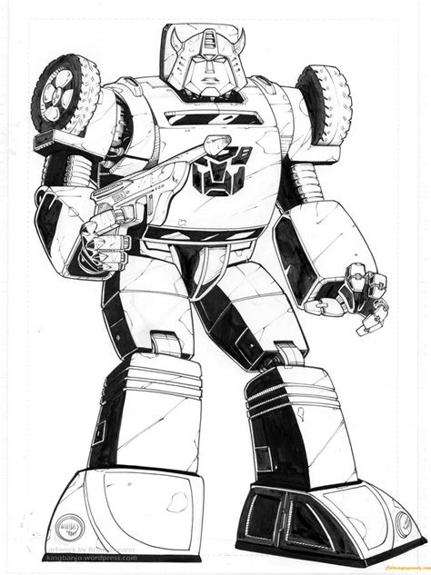 Dibujo De Transformers Bumblebee Para Colorear Dibujos Para Imprimir