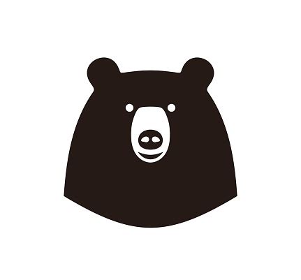 Bear Head Logo Isolated Bear Head On White Background Stock Illustration - Download Image Now ...