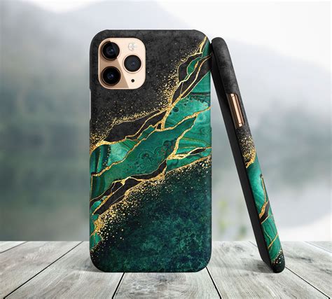 Green Marble Phone Case Iphone 14 Pro Max Iphone 14 Plus Etsy