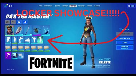 LOCKER SHOWCASE Fortnite YouTube