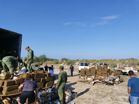 Incineran Va Zona Militar Toneladas De Droga En Reynosa Enfoque