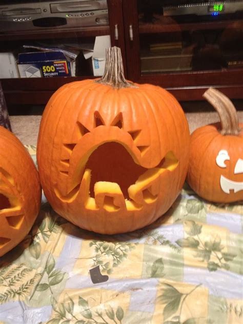 Dinosaur Pumpkin Carving Ideas