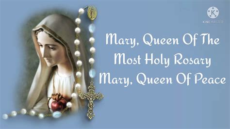 Mary Queen Of The Most Holy Rosary Mary Queen Of Peace Youtube