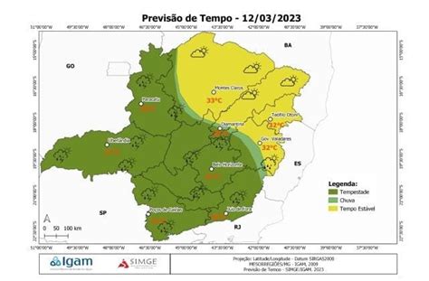 Previs O Do Tempo Muitas Nuvens E Chuvas Em Divin Polis Neste Domingo