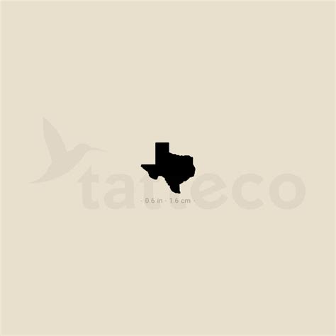 Texas Map Temporary Tattoo - Set of 3 – Tatteco