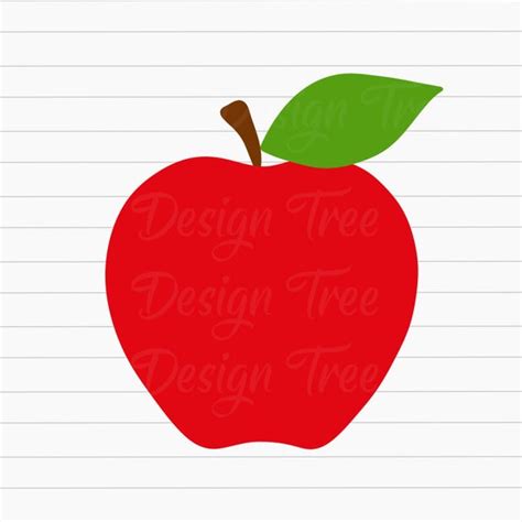 Red Apple Svg Files Teacher Svg Vector Files Red Apple Tuyetnhan Co