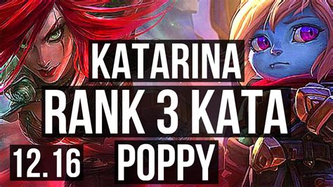 KATA Vs POPPY MID Rank 3 Kata 11 1 5 68 Winrate 6 Solo Kills