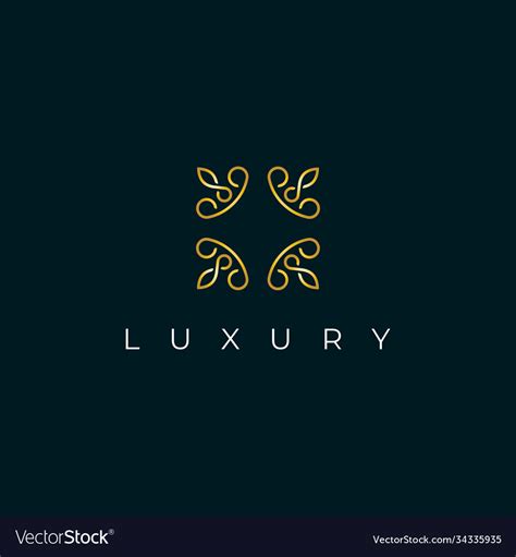 Premium Abstract Monogram Logo Royalty Free Vector Image