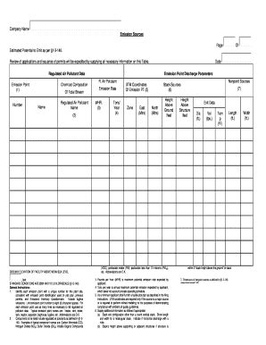 Fillable Online Pinalcountyaz Major Source Emission Form Pinal County