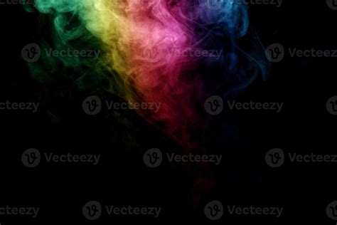 Abstract smoke isolated on black background,Rainbow powder 10786736 ...