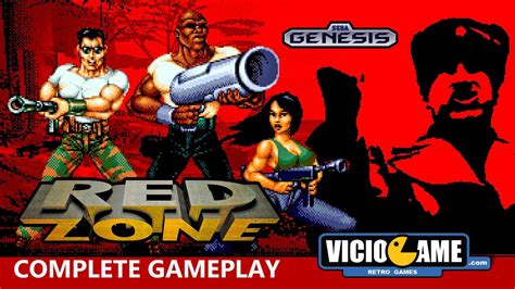 Red Zone Mega Drive Complete Gameplay Youtube