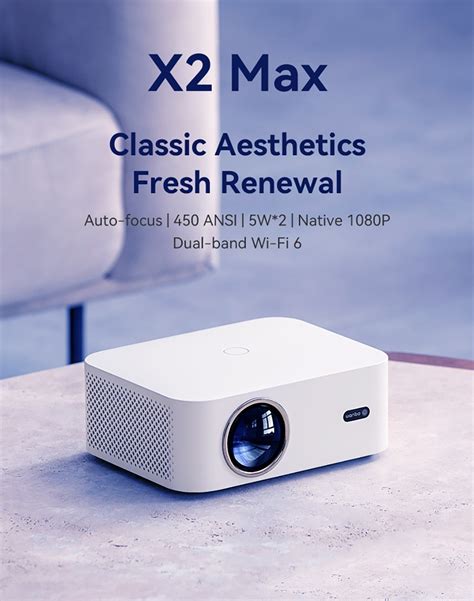 WANBO X2 Max Projector 1080P Android 9 0 Wifi 6