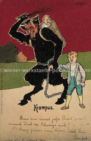 Krampus Pub B Rger Ottillie Wiener Werkst Tte Postkarten