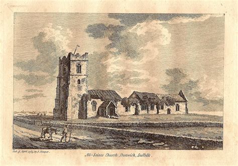 Dunwich All Saints Church Suffolk – Maps and Antique Prints