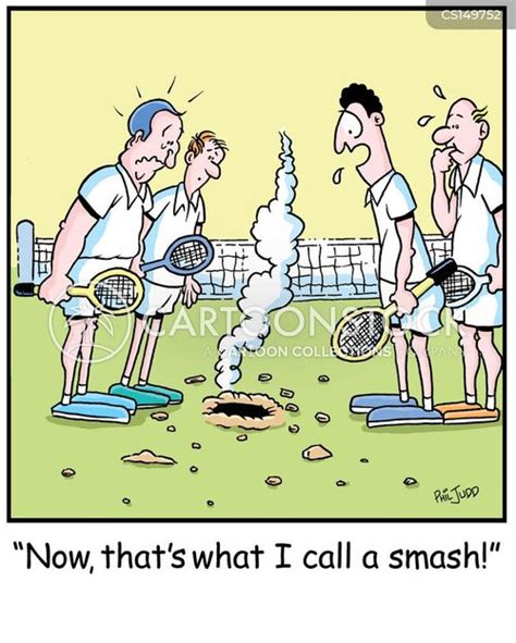 Tennis Serve Cartoons and Comics - funny pictures from CartoonStock