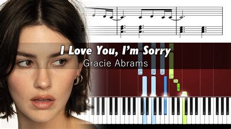 Gracie Abrams I Love You I M Sorry Piano Tutorial With Sheet Music