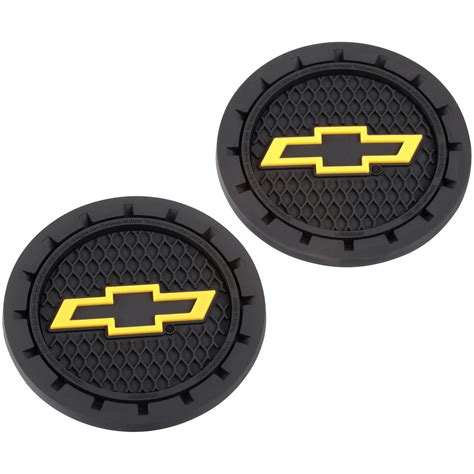 Chevrolet Auto Cup Holder Coasters 2 Count Carded Pack - Walmart.com