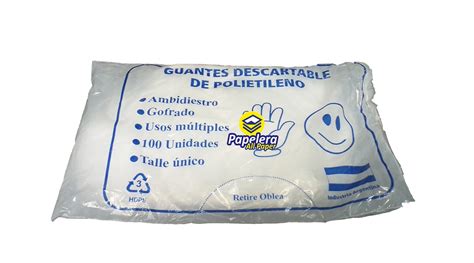 Guantes Descartables De Polietileno