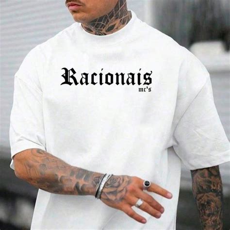 Camiseta Logo Racionais Grupo Rap Mcs Hip Hop Mano Album Integrantes