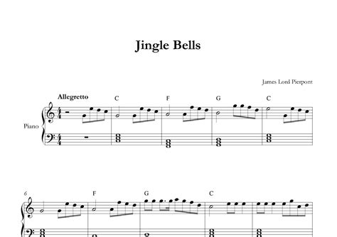 Jingle Bells Arr Smmus By James Lord Pierpont Sheet Music For Easy