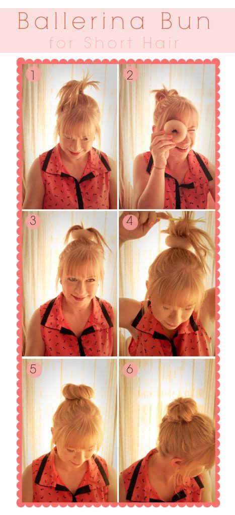 how to put a bun for short hair