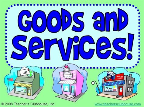 Student Activity Ideas Ss1e1 Identify Goods That People Make And