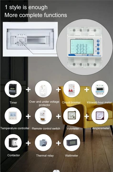 Qjc Solar Power Bidirectional Metering Wifi Phototaic Smart Meter Tuya