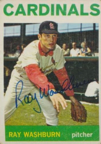 Ray Washburn Autographs And Memorabilia Sports Baseball