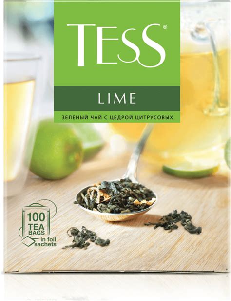 Чай зеленый Tess Lime в пакетиках 1,5 г 100 шт — купить в интернет ...