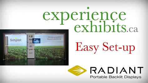 Radiant Portable Backlit Trade Show Exhibit Setup From Experience