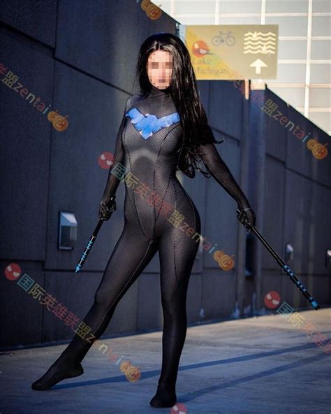 Lady Nightwing Jumpsuit Cosplay Costume Superhero Woman Bodysuit ...